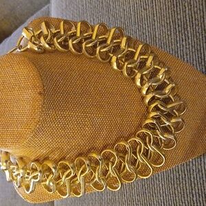 Gold tone necklace
